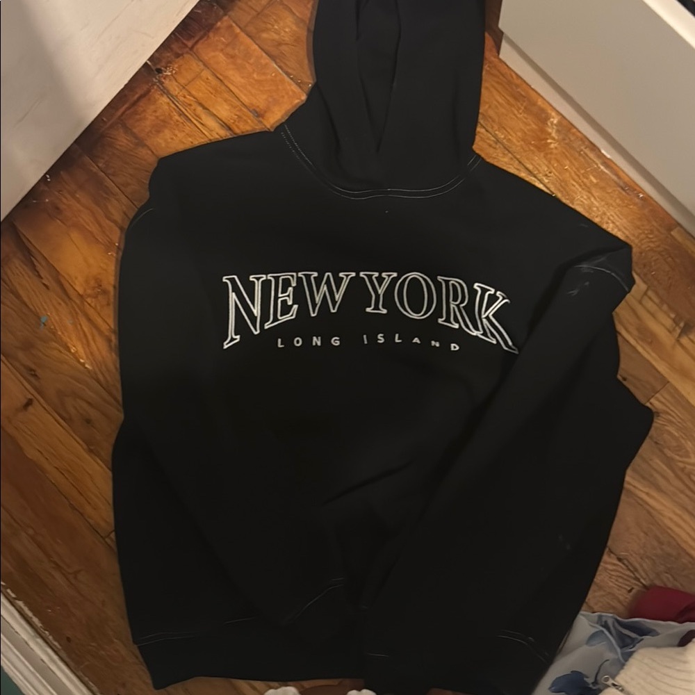 Forever 21 Black 'New York Long Island' Hoodie